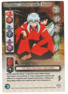 Inuyasha Demon with a Heart TCG 117 Yokai Foil Ultra Rare Card Holo CCG 1st - Image 1 of 2