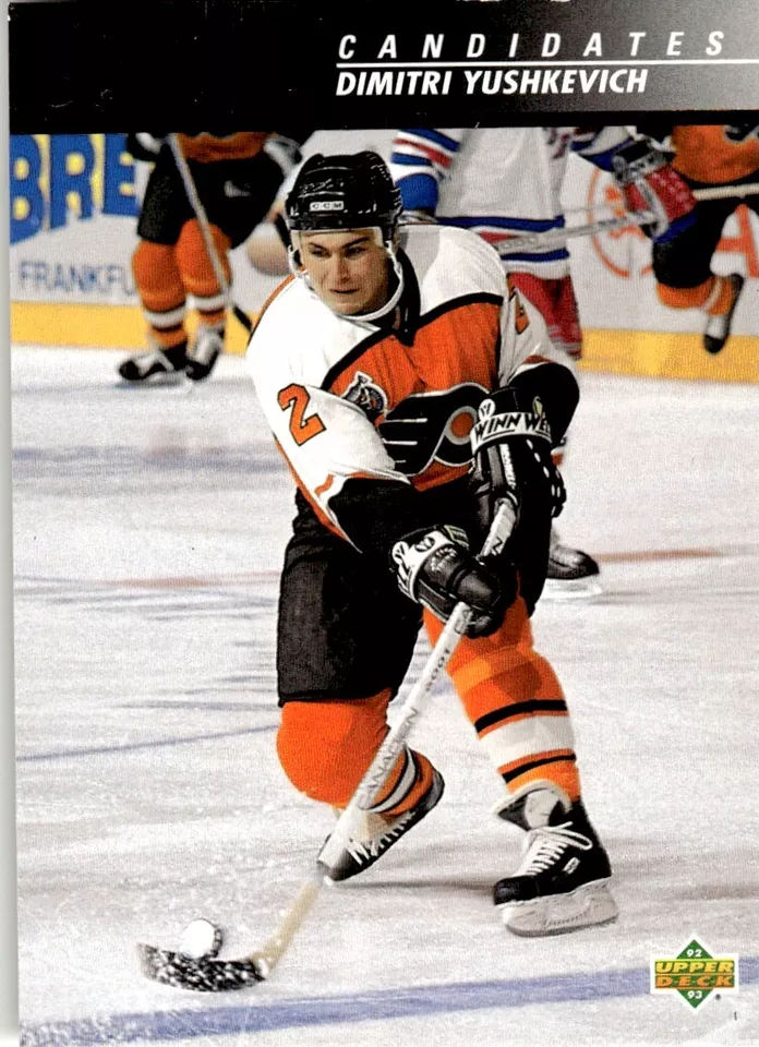 1992 Upper Deck Calder Candidates #CC20 Dimitri Yushkevich - Philadelphia Flyers - Image 1 of 2
