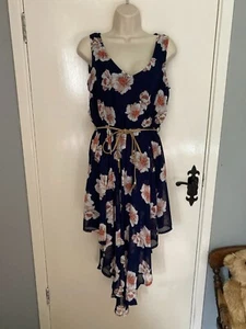 Apricot Ladies Navy Blue/Floral Print Dress - Size 10 - Picture 1 of 5