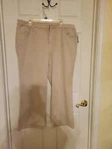 Ladies Beige "Jeans", sz 18W, by Dream Jeannes/ Cracker Factory - Picture 1 of 4