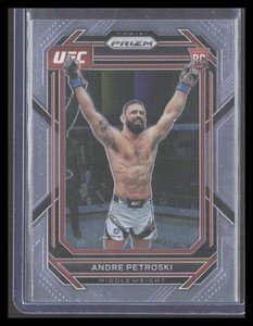 2023 Panini Prizm UFC ANDRE PETROSKI Base #171 Rookie RC Middleweight PRUF