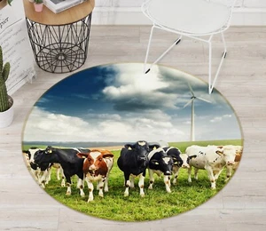 3D Wiesen Kühe A175 Tier Spiel Rutschfest Matte Elegant Foto Teppich Amy - Bild 1 von 5