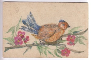 CPA ANIMAL FANTAISIE - OISEAU BIRD DESSIN COLLAGE MORCEAUX TIMBRES 1910 ~C37 - Imagen 1 de 2