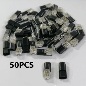 50x 2Pin Way Plug Electrical Wire Cable Snap Connector Waterproof Terminal Clamp - Picture 1 of 4