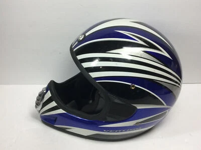 Fulmer Vertigo AF-CV Full Face Blue Graphite Helmet Motocross MX Size S/M Foto 1 de 4
