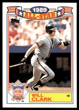 1990 Topps Glossy All-Stars Will Clark San Francisco Giants #2