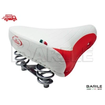 SELLE MONTEGRAPPA Sella MONTEGRAPPA EXPORT Bici Graziella - Bacchetta - Olanda Bianco / Rosso