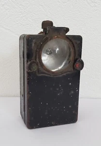 alte Taschenlampe, Handlampe, Signallampe, Bundeswehr, Militär - Bild 1 von 8