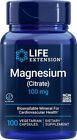 Life Extension Magnesium (Citrate) 100mg 100 vcaps (Exp. 11/24)