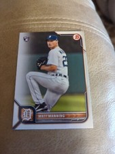 2022 Bowman Matt Manning Rookie Card #58 Detroit Tigers Baseball MLB