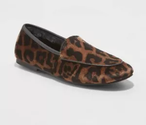 Mocasines de piel sintética para mujer Kasia con estampado de leopardo marrón - Un nuevo día - TALLA 5,5 - Imagen 1 de 2