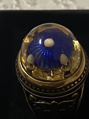 925 sterling silver ring Amber Stone Modified Handmade Item - Image 1 of 4