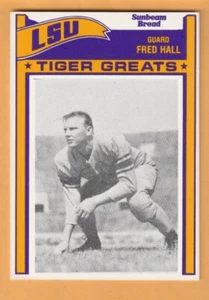 Fred Hall LSU Tigers 1983 Sunbeam Card #100 Haynesville Louisiana - Picture 1 of 2