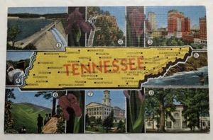 Cartolina mappa del Tennessee (M1) - Foto 1 di 2