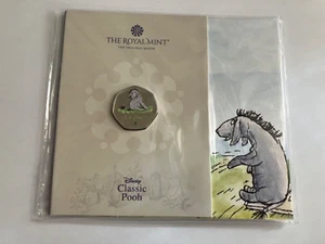 2022 WINNIE THE POOH - EEYORE COLOUR 50 PENCE BU BUNC PACK - Picture 1 of 4
