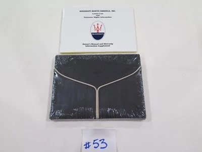 Juego manual del propietario Maserati Ghibli con estuche OEM #53 Foto 1 de 4