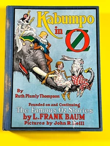 Kabumpo in Oz by Ruth Plumly Thompson. L. Frank Baum 12 color plates 1st VG+ - Picture 1 of 11