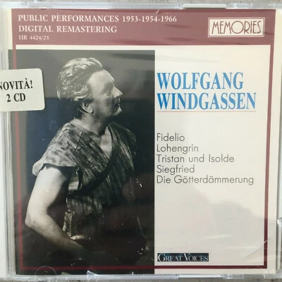 WOLFGANG WINDGASSEN: Public Performances (2-CD Memories HR 4424/25 - OVP) - Bild 1 von 2