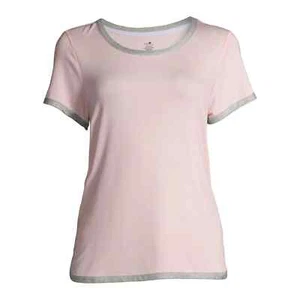 2 PCS SECRET TREASURES PINK GRAY TOP & BLACK GRAY SHORTS WITH POCKETS XL - Picture 1 of 11