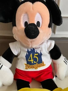 RARE - Mickey Mouse Plush Disney - Disneyland 45th Anniversary - Picture 1 of 5