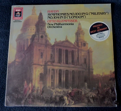OTTO KLEMPERER-SCHUBERT SYMPHONIES 100, 104-DIGITALLY REMASTERED-1985-SEALED LP - Image 1 of 4