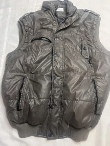 Paper Denim & Cloth Men’s XXL Puffer Best Hidden Hood Pocket - Picture 1 of 11