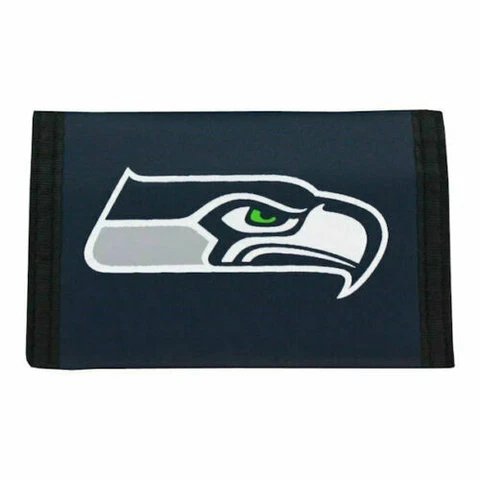 NFL RICO SEATTLE SEAHAWKS TRI-FOLD NYLON WALLET OFFICIALLY LICENSED NEW B3&5 Cover