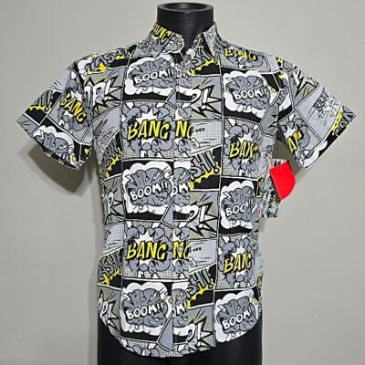 Nuevo con etiquetas Camisa a Tiras Cómicas SEVEN SOULS Niños 18 Maga Pop Art Botones Manga Corta Foto 1 de 4