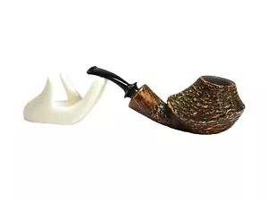 Pipa Briar pipa artigianale a mano libera ciotola in legno rustica pipa unica insolita - Foto 1 di 9
