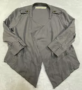 Anthropologie Daughters of the Liberation Blazer Womens Small Gray Coat Cardigan - Picture 1 of 12