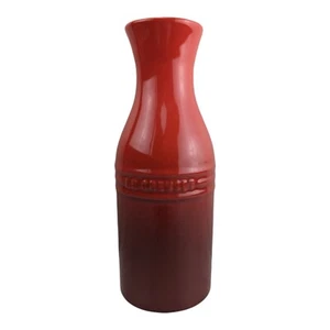 Le Creuset Water Carafe Vase Ombre Cerise Red 350ml Stoneware Kitchen EUC - Picture 1 of 13