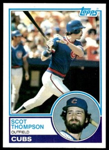 1983 Topps Baseball Card Scot Thompson Chicago Cubs #481