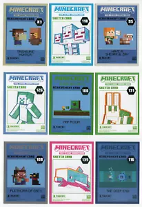 2022 Panini Minecraft Time to Mine ACHIEVEMENT & SKETCH Cards Choose Your Card/s - Picture 1 of 41