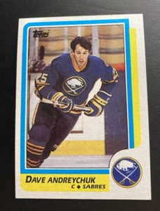 1986-87 Topps HOCKEY #16 DAVE ANDREYCHUK BUFFALO SABRES HOF - Picture 1 of 2