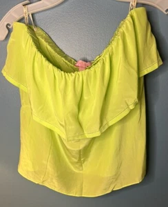 LILLY PULITZER Ginny Top in Dew Drop NWT in Size Large 100% Silk - Picture 1 of 4