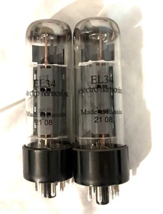 Electro-Harmonix EL34, Matched Pair (2 Tubes) - Picture 1 of 5