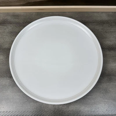 Platos de cena Williams Sonoma Le Creuset San Francisco cupé S/3 blanco rayado Foto 1 de 4