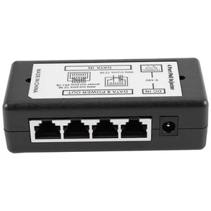4 Port Poe Injector Poe  Adapter Ethernet  Supply Pin 4,5(+)/7,8(-)Input2733 - Afbeelding 1 van 8