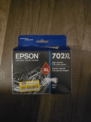 Cartucho de tinta negra Epson 702XL 7/23 Foto 1 de 2