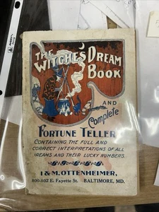 VTG The Witches Dream Book & Complete Fortune Telling Antique I. M. Ottenheimer - Picture 1 of 6