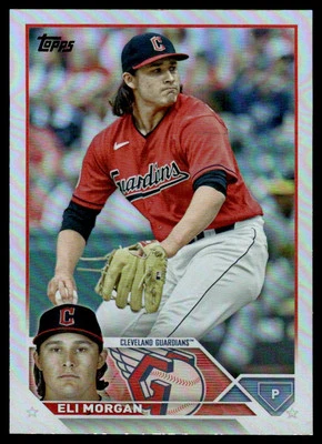 2023 TOPPS SILVER FOIL Eli Morgan Cleveland Guardians #223 - Image 1 of 2