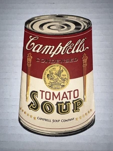 VTG Campbell's Soup Can Figural Recipe Booklet Advertisement Ephemera Paper RARE - Picture 1 of 6