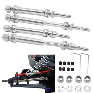 Stainless Steel CVD Front & Rear Drive Shafts Fit for 1/10 Traxxas Slash Plat... - Picture 1 of 6