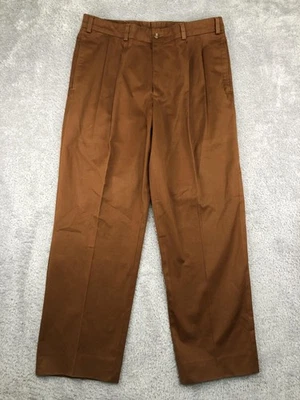 Bills Khakis Pants Mens 36x30 M2P Brown Classic Fit Pleated Made USA - Image 1 of 4