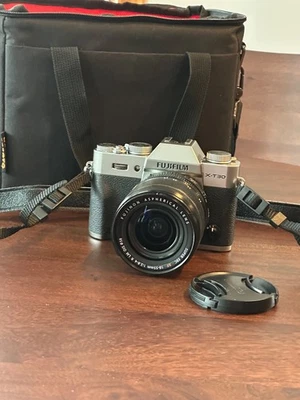 Fujifilm X-T30 26.1MP Mirrorless Camera - Silver (with 18-55mm Lens, Camera Bag) - Image 1 of 4