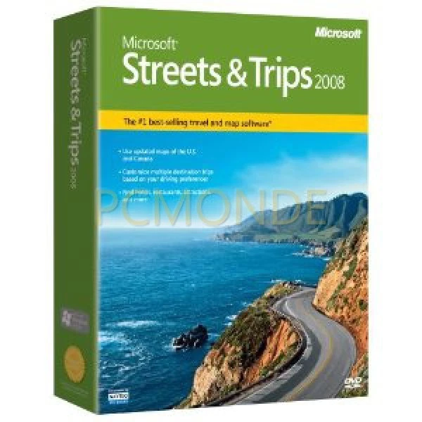 Boxed Microsoft Streets & Trips 2008 for PC - USA (B17-00389) - Image 1 of 1