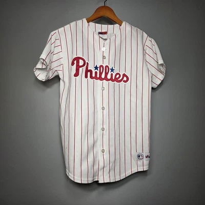Camiseta juvenil vintage THOME #25 Philadelphia Phillies Majestic MLB tamanho G  - Imagem 1 de 4