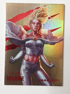 Tarjeta Fleer Ultra Wolverine Gold Rainbow Foil 2024 #39 EMMA FROST epack exclusivo Foto 1 de 2