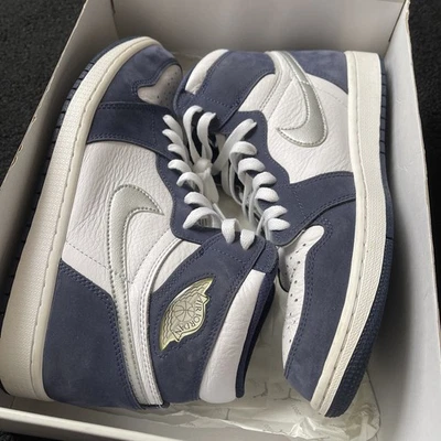 Zapatillas Air Jordan 1 Para Hombre Talla 10.5 Azul Marino Medianoche Retro Altas OG DC1788-100 Foto 1 de 4