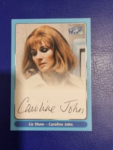 DOCTOR WHO SERIES 1 TRADING AUTOGRAPH CARD A10 CAROLINE JOHN LIZ STRICTLY INK - Picture 1 of 3